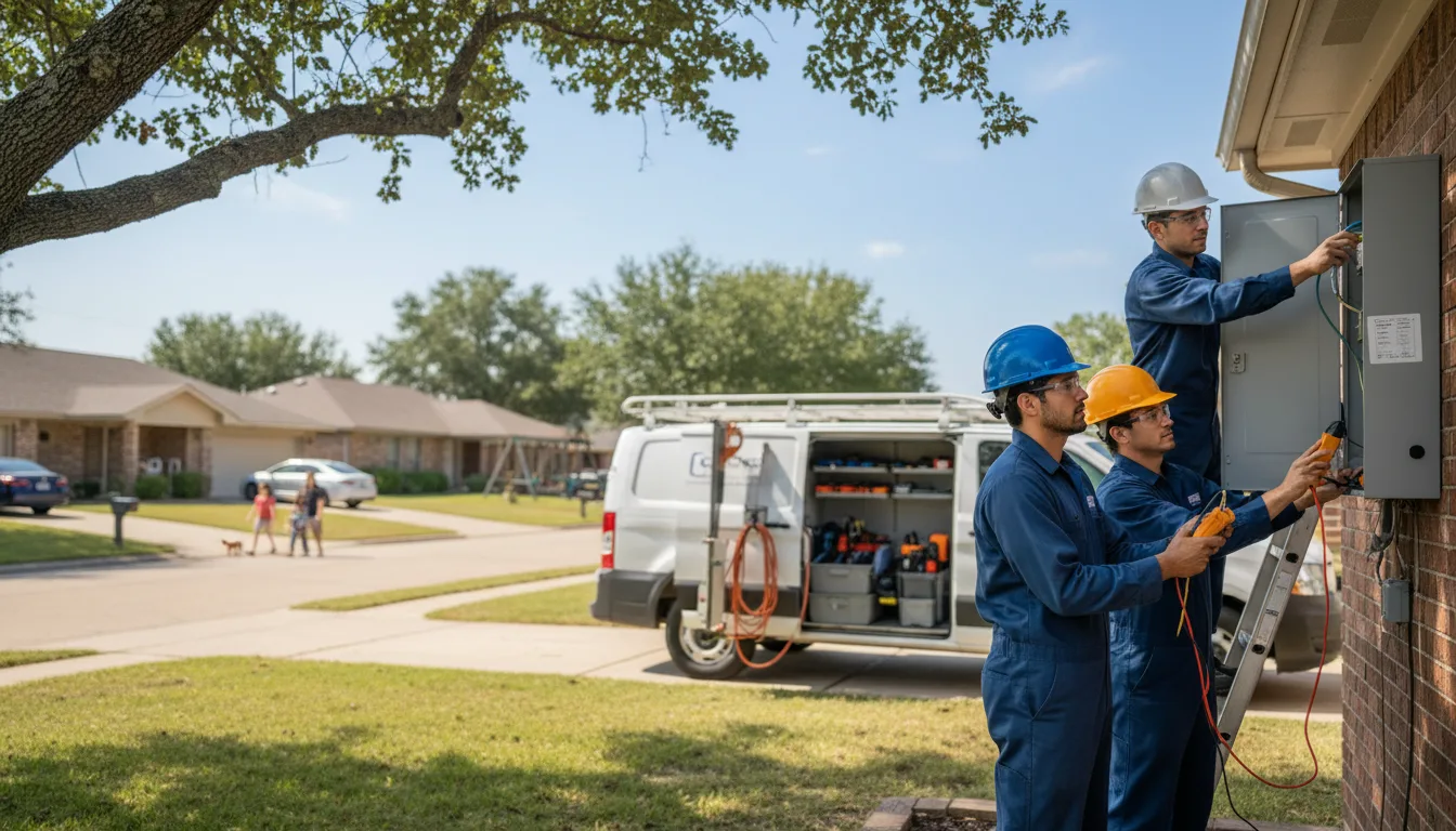 Certified electrician providing emergency electrical services in Clarita, OK